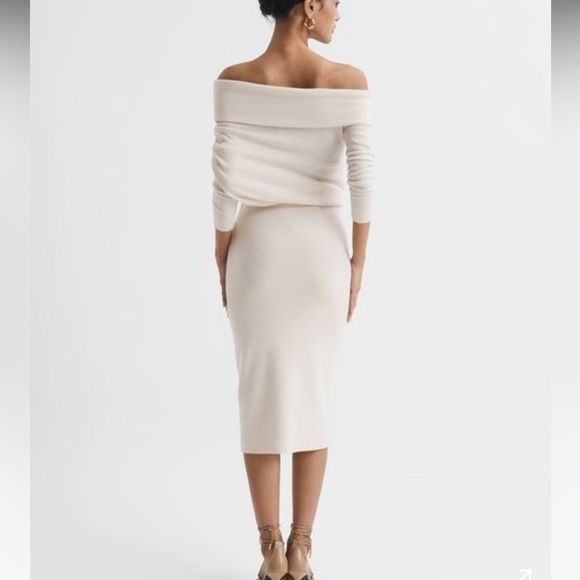 Reiss Off the shoulder sweater dress - Picture 5 of 8